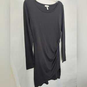 Leith Black Long Sleeve Dress